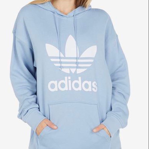 baby blue adidas hoodie - Picture 2 of 2